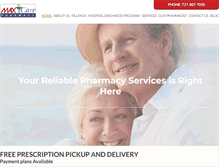 Tablet Screenshot of maxcare-pharmacy.com